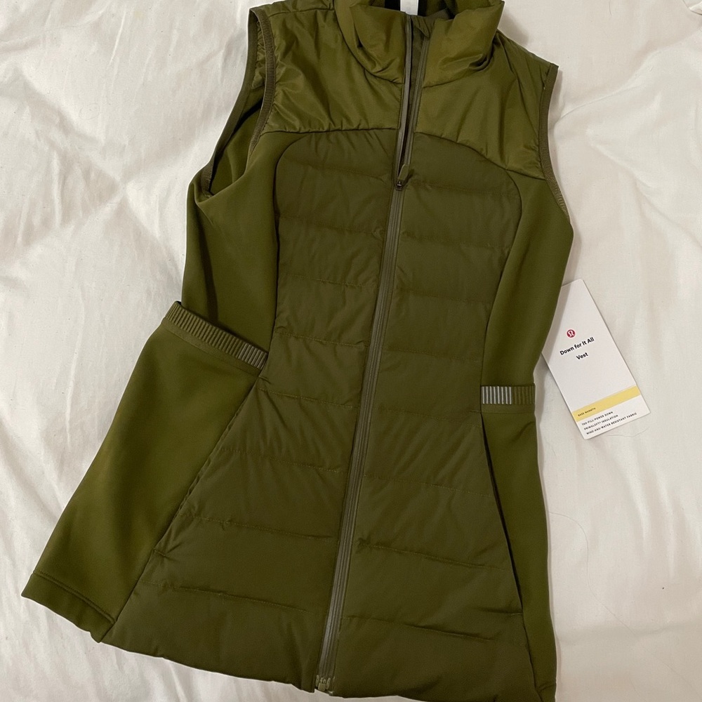 Lululemon Down for it All Vest in Moss Green 4